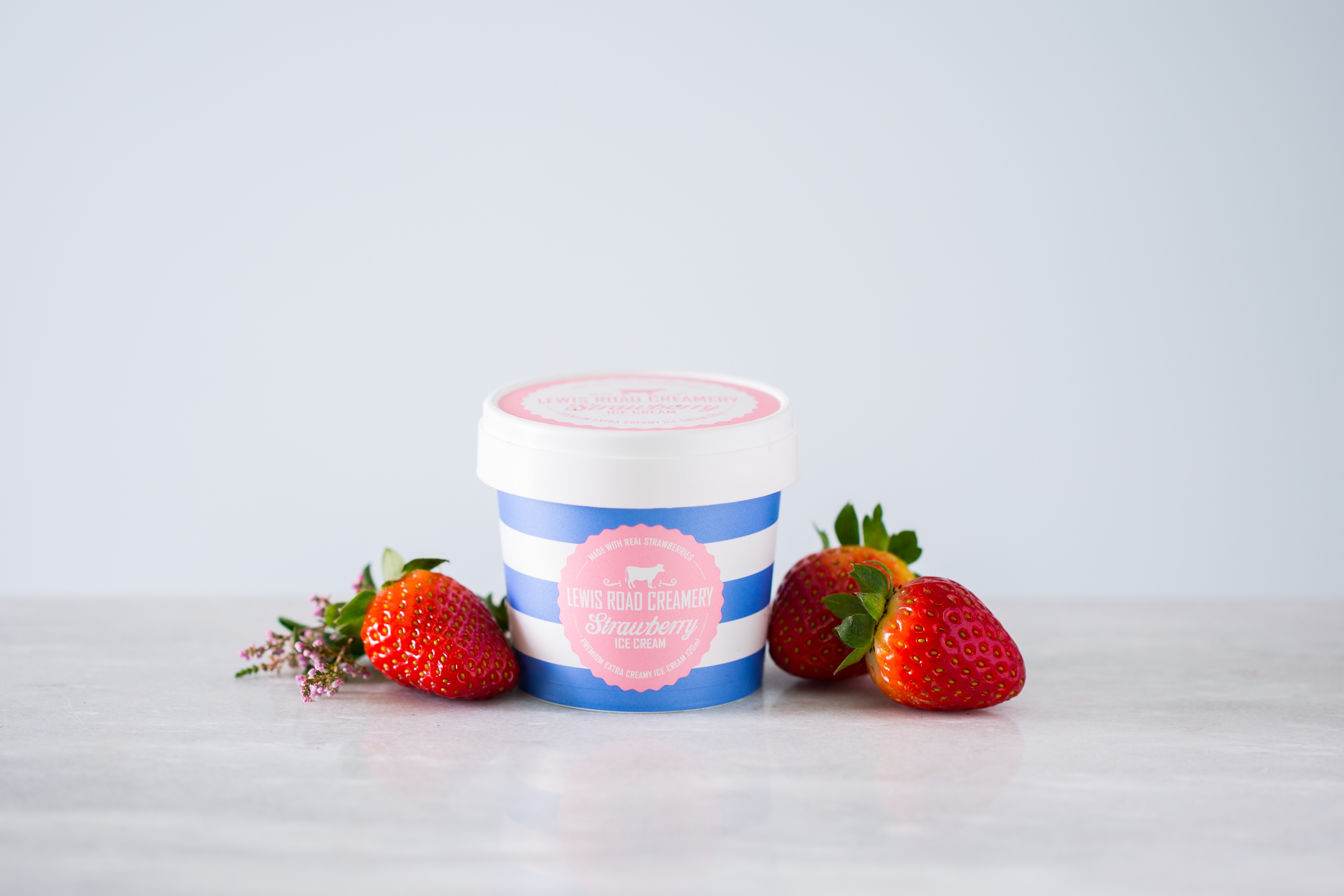 Lewis Road Creamery Premium Strawberry Ice Cream - one day only flavour[1]