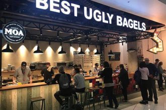 The Best Ugly Bagels storefront at Auckland Airport