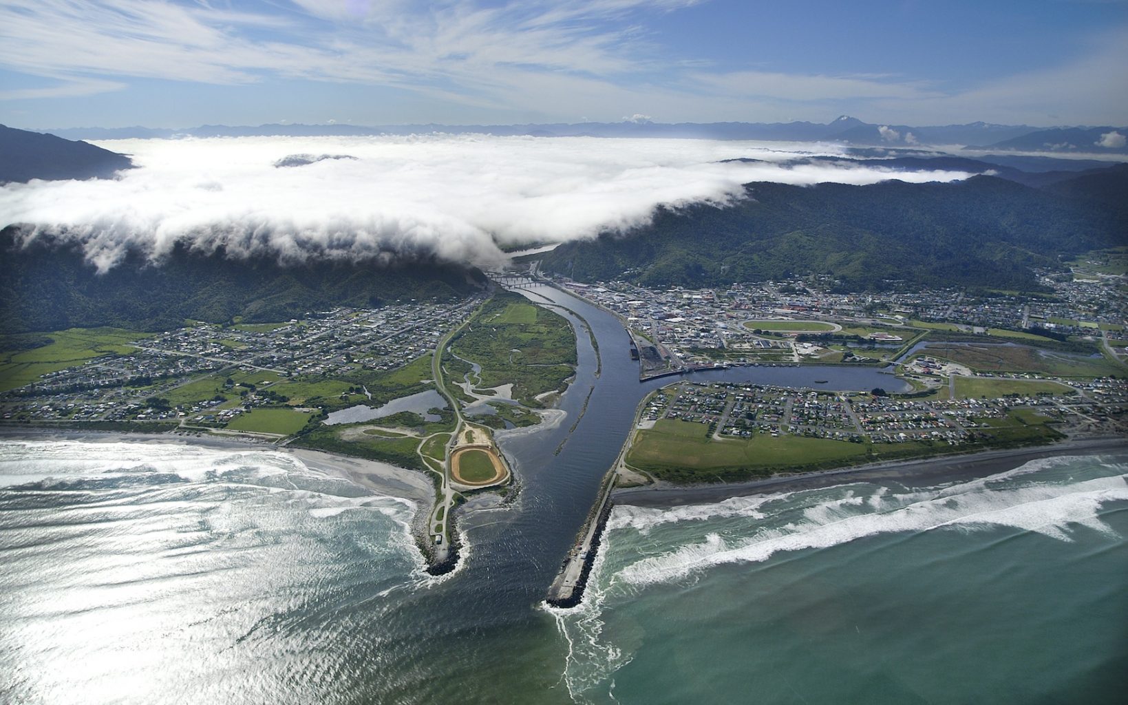 Greymouth landscape.