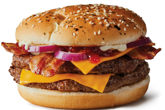An Angus beef burger from McDonald's