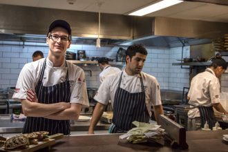 Food service workers with ServiceIQ Blenheim.