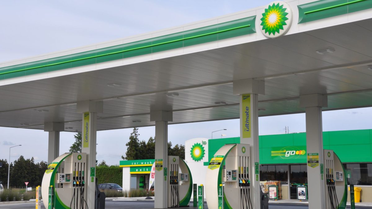 bp service station forecourt
