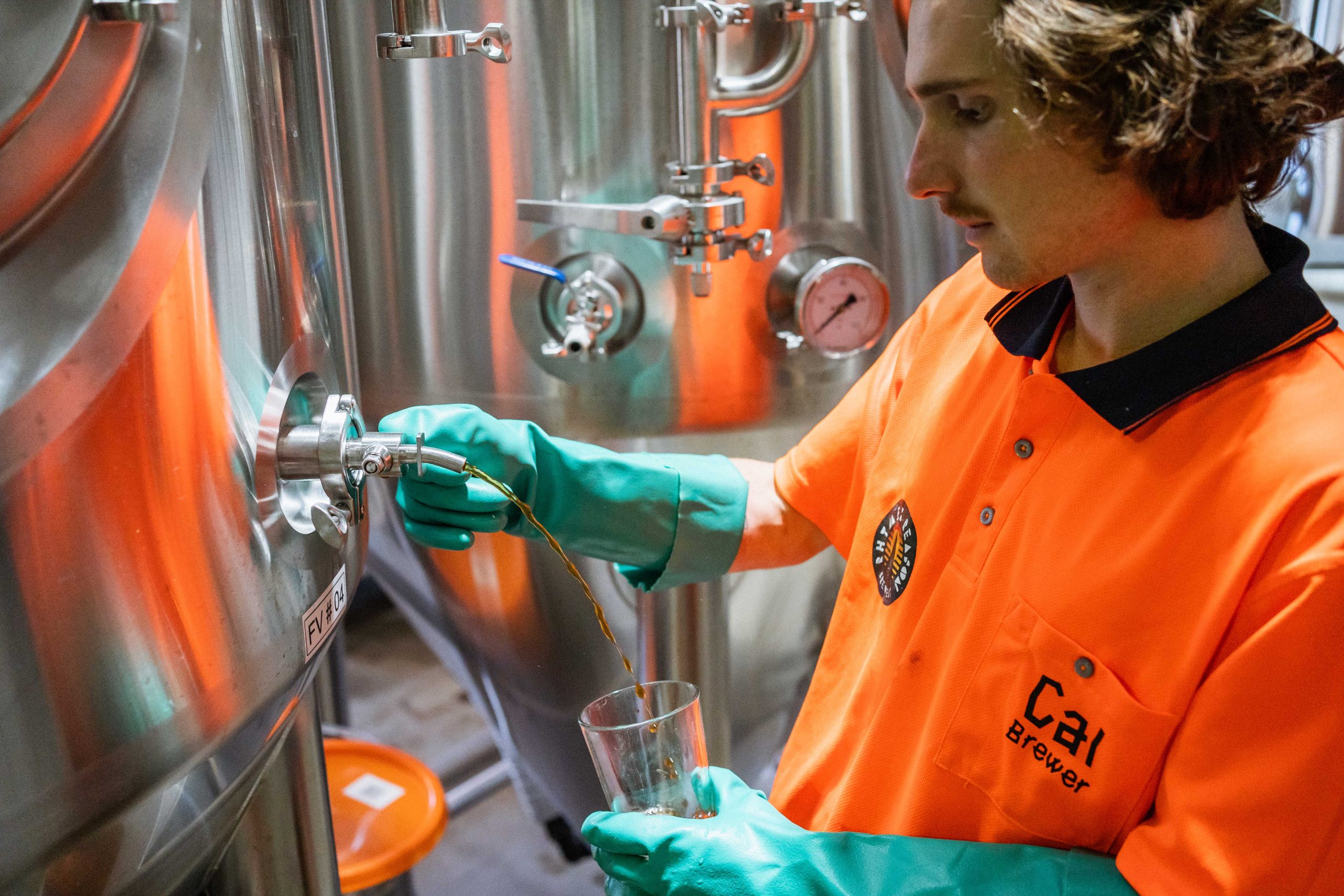 Cal Popp on the Brew Floor