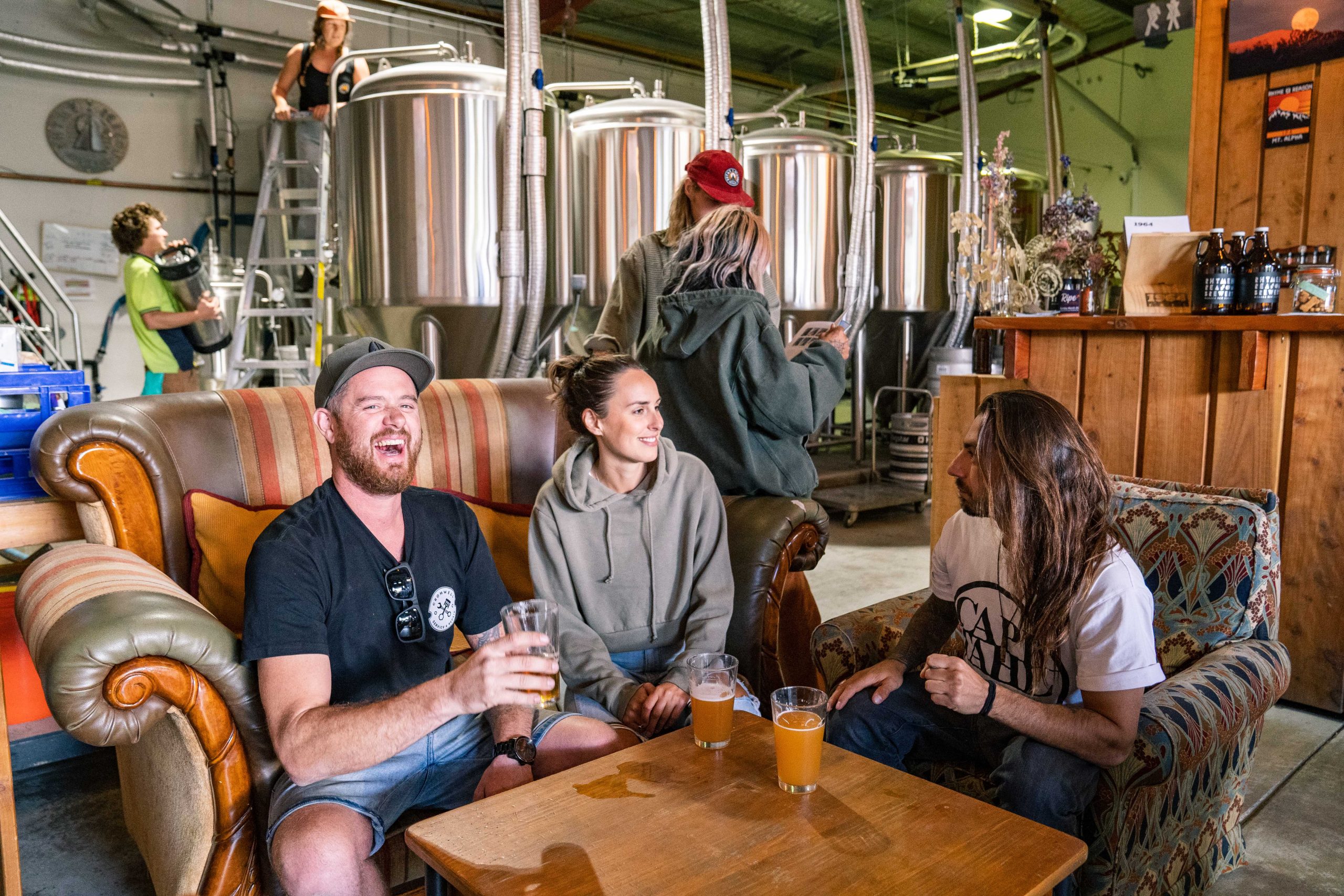 Local punters in the Tap Room