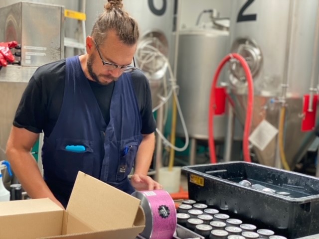 Staff working at North End Brewery