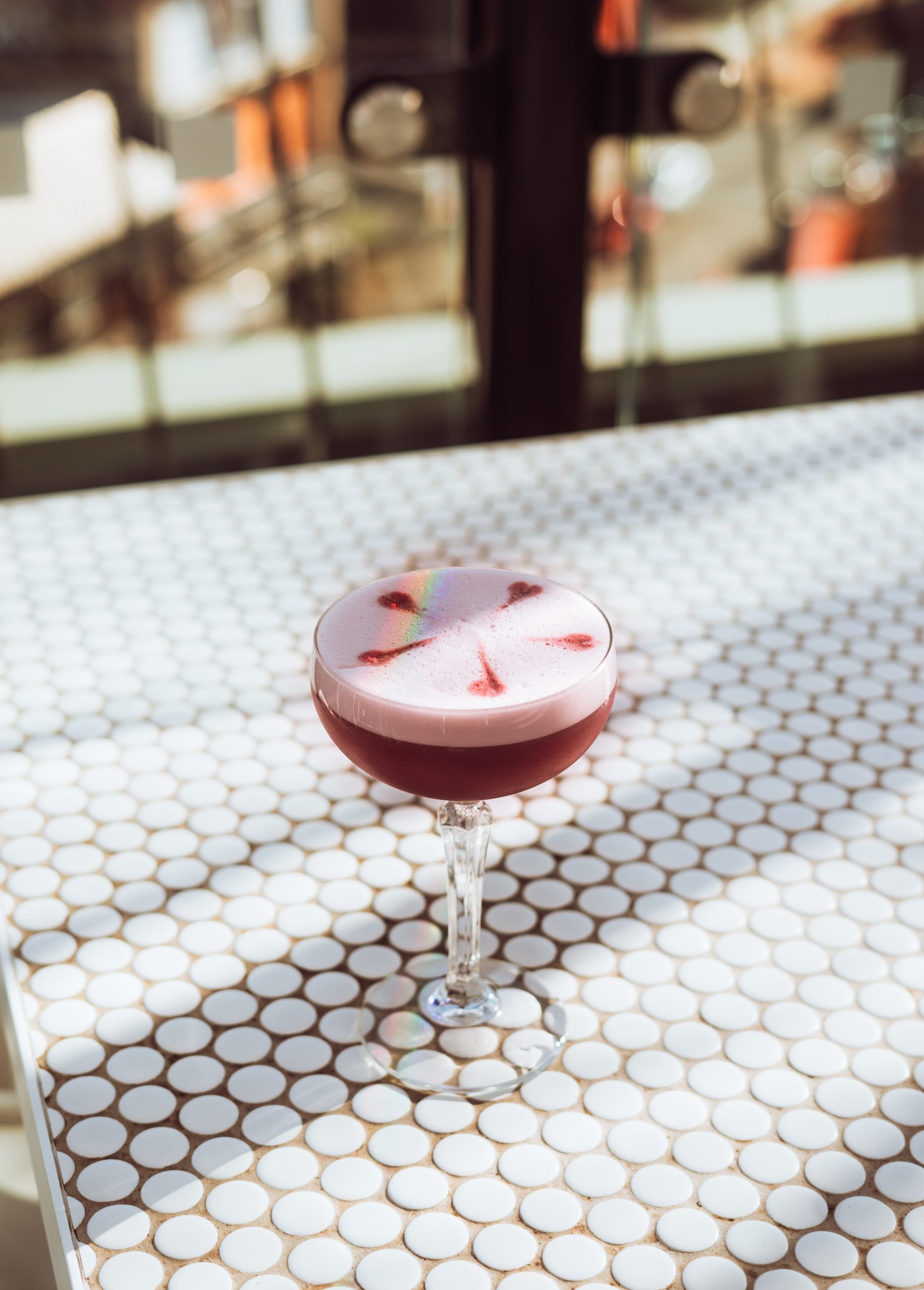 Violet & Lychee Sour (Abbey Curd invented and introduced)