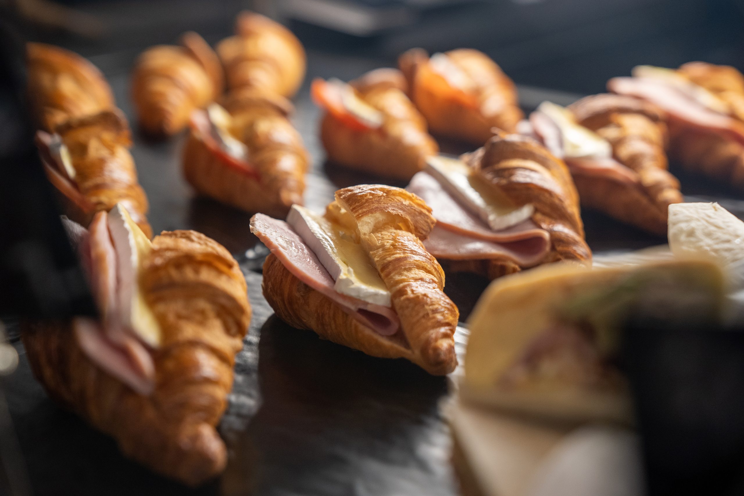 Ham and cheese croissant