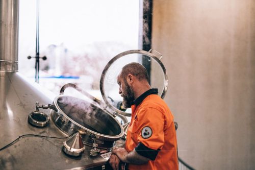 Falconer looking into brewer