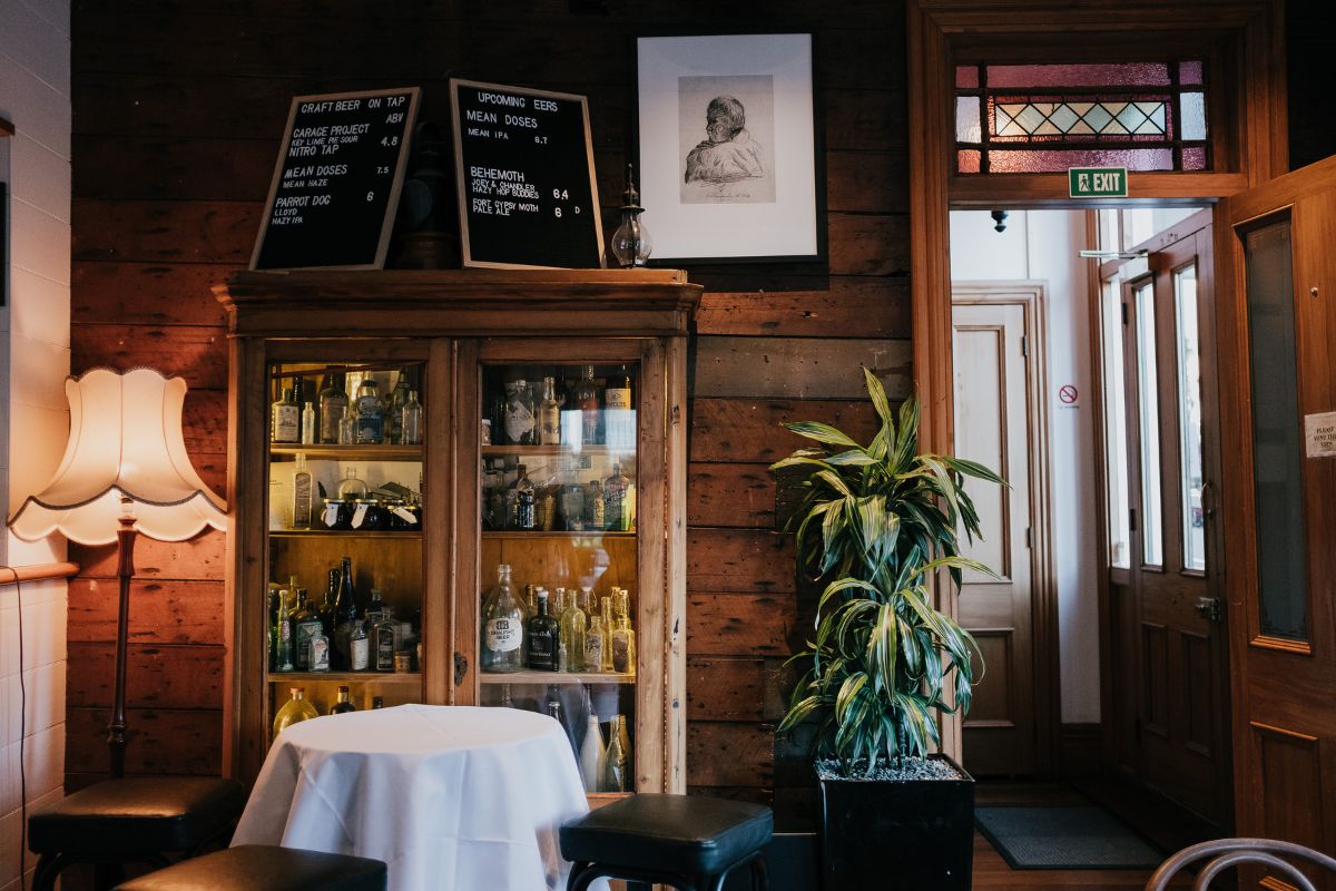Inside restaurant