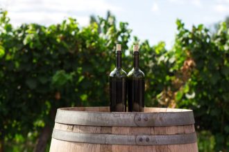 wine bottles