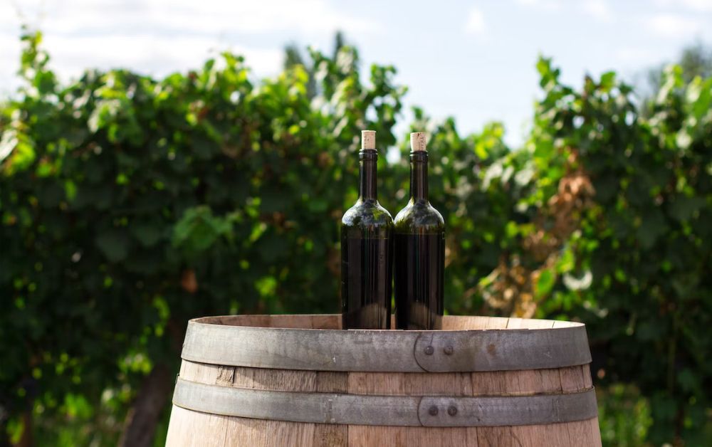 wine bottles