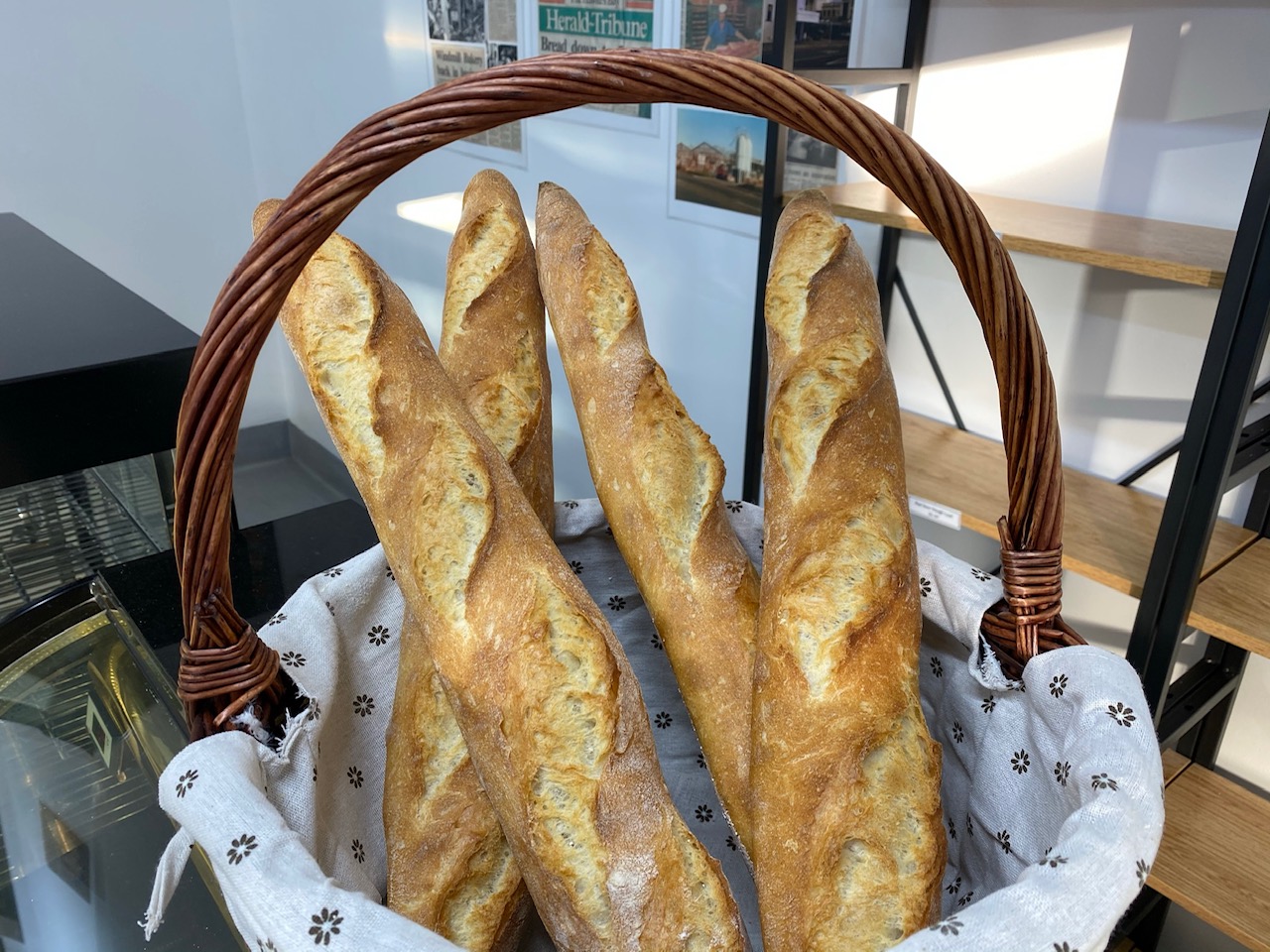 baguettes in basket