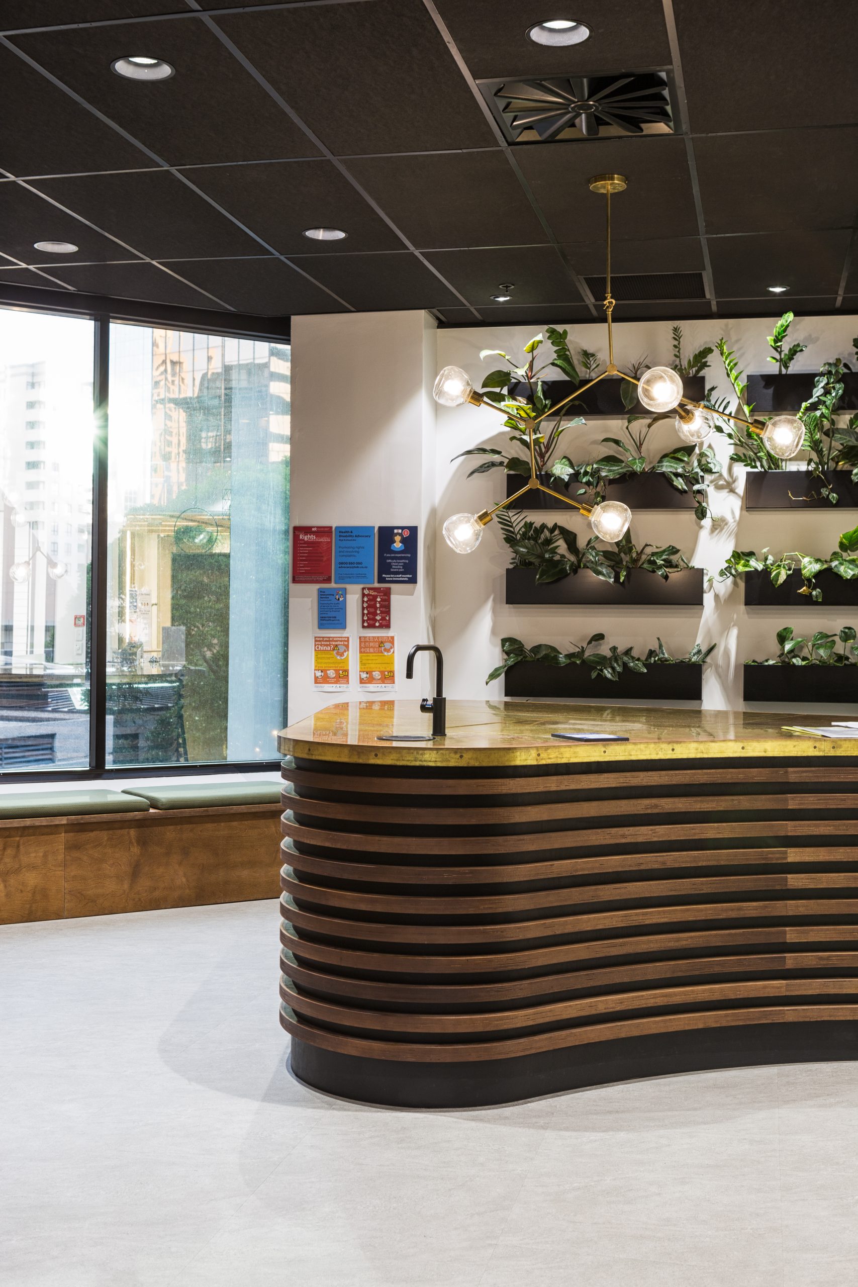 OMNI_CLINIC_DESK_BRASS_&_PLY_BUILD_&_INSTALL