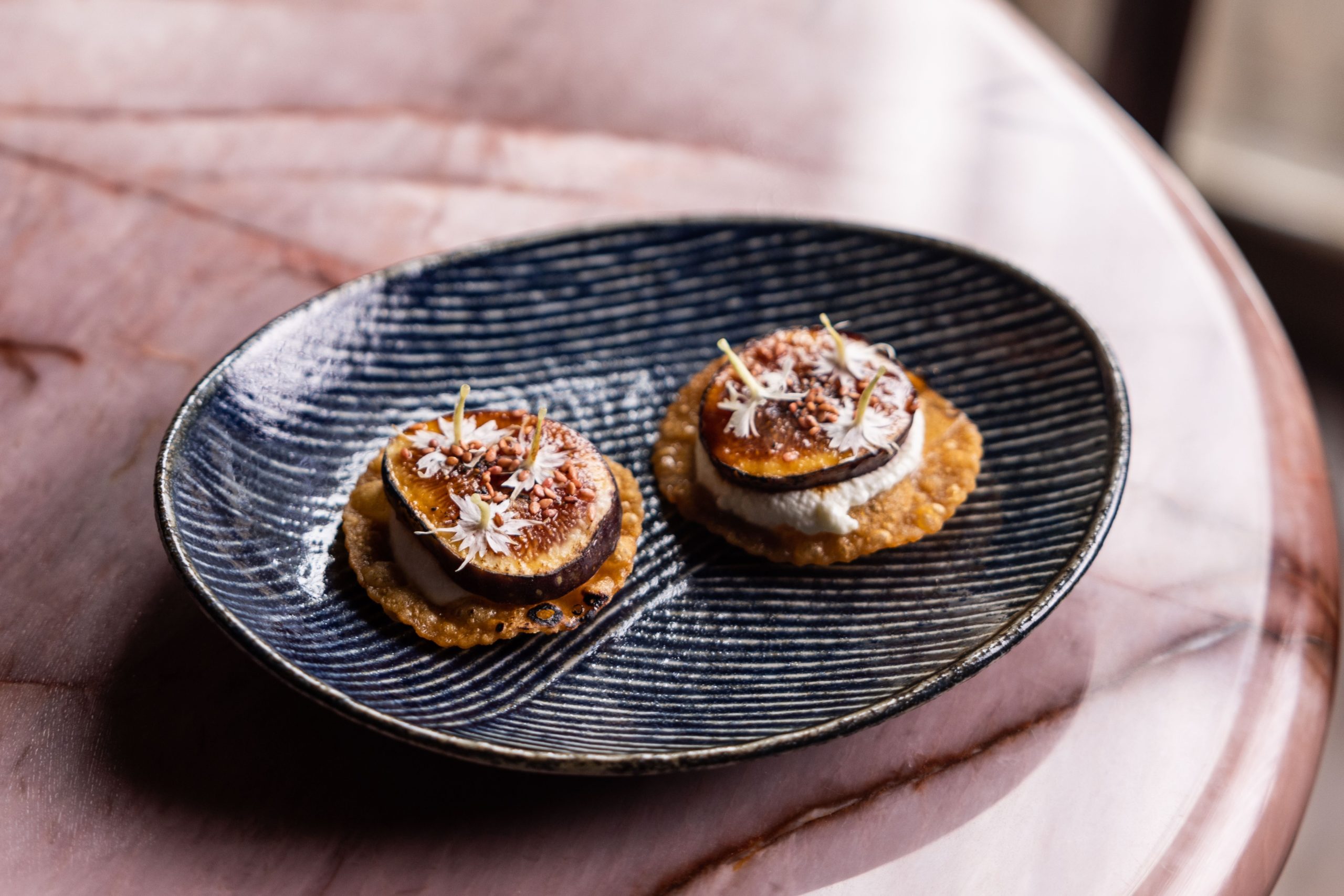 Pasta fritta, buffalo curd, fig, shiso, sesame - 0O9A3788 (1)